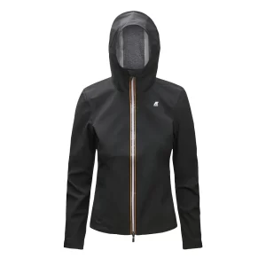 K-Way Lil Bonded jERSEY K007LU0 USY Giacca corta donna Black Pure