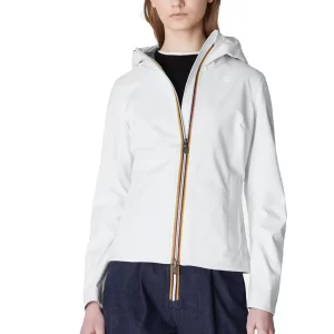 K-Way Lil Bonded jersey K007LU0 001 Giacca corta donna White