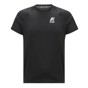 K-Way T shirt uomo Steph K5116NW USY BLACK PURE