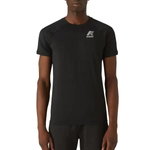 K-Way T shirt uomo Steph K5116NW USY BLACK PURE