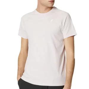 K-Way Uomo T Shirt Edwing K0074Q0 X78 Pink Rose