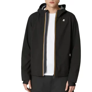 K-Way giacca corta uomo Jacko Bonded K7113W USY Black Pure
