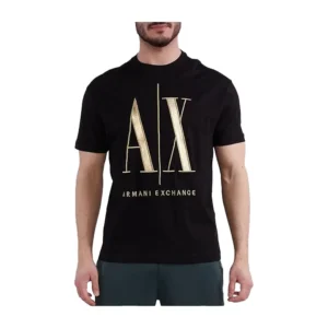 Armani Exchange t shirt uomo 8NZTPQ ZJH4Z 1200 Black