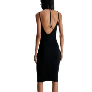 Calvin Klein Dress tie knitted J20J221156 BEH Nero