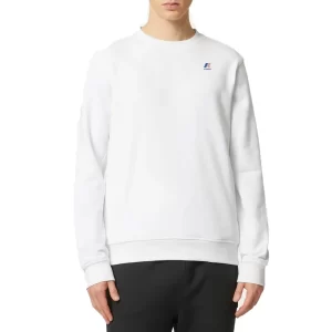 K-Way Felpa girocollo Le Vrai Auguste Poly Cotton K8122PW 001 White