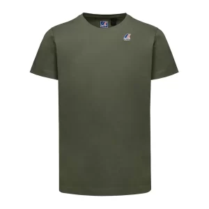 K-Way Uomo T Shirt Edouard K007JE0 WMR Green Blackish