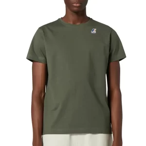 K-Way Uomo T Shirt Edouard K007JE0 WMR Green Blackish