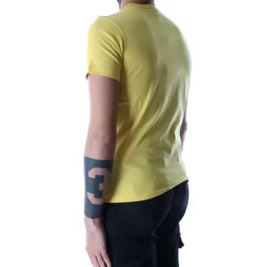 K-Way Uomo T Shirt Ros Pocket K3121UW XZ7 Yellow Sunstruck
