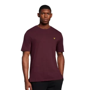 Lyle & Scott Slub T shirt uomo TS1804V Z562 Burgundy