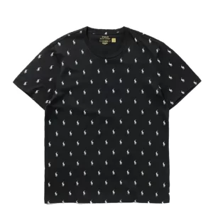 Polo Ralph Lauren T shirt logata maniche corte 714899612005 Polo Black