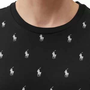 Polo Ralph Lauren T shirt logata maniche corte 714899612005 Polo Black
