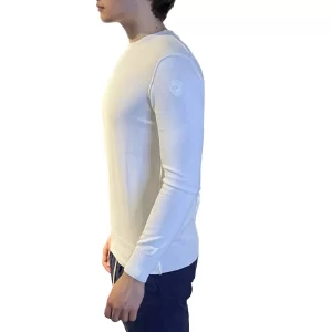 Blauer Maglia girocollo uomo 23SBLUM01421 6555 100 Bianco