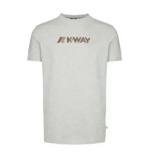 K-Way Uomo T Shirt Elliot K3121VW AHZ Grey Melange