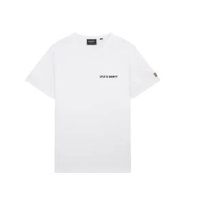 Lyle & Scott T Shirt uomo Flocked logo TS1824V 626 White