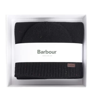 BARBOUR Carlton Fleck Beanie & scarf MGS0047 BK31 Black