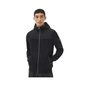 BARBOUR Felpa con zip e cappuccio MKN1502 BK31 Black