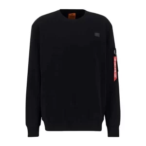 Alpha Industries Felpa Girocollo uomo 138302 03 Black