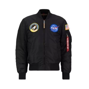 Alpha Industries MA-1 VS NASA Giacca Uomo 166107A 03 Black