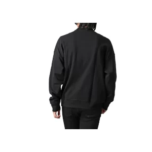 Armani Exchange felpa uomo girocollo con logo tono su tono 6RZMAC ZJMAZ 1200 Black