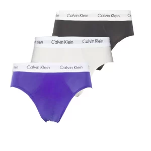 Calvin Klein Slip Tripack Hip Brief 0000U2661G H4U Grigio Viola Bianco