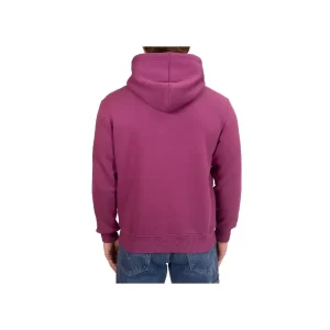 Calvin Klein felpa con cappuccio uomo Hyper Real Box Logo J30J324106VAC Amaranto