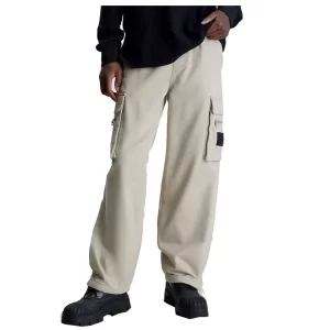 Calvin Klein straps cargo pants J30J324444PED Plaza Taupe
