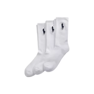 Polo Ralph Lauren 3 Pack Calza Uomo One Size White 449858064001
