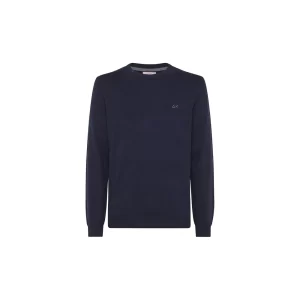 SUN68 maglia girocollo uomo Round Solid K43101 07 Blu Navy