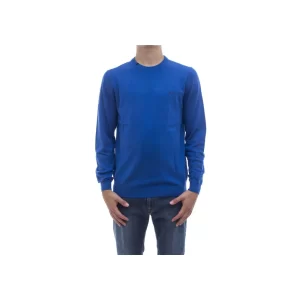 SUN68 maglia girocollo uomo Round Solid K43101 12 Blue