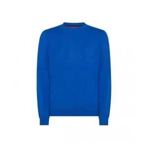 SUN68 maglia girocollo uomo Round Solid K43101 12 Blue