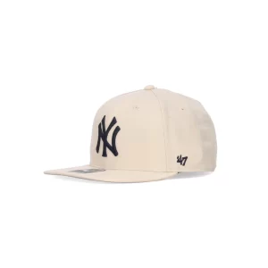 47 Cappellino captain new york yankees visiera piatta NSHOT17WBP NT Natural