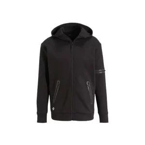 Superdry M2013478A 02A Black Felpa uomo Gymtech zip up hoodie