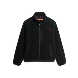 Superdry M5011705A 02A Black Code Fleece trekker Jacket