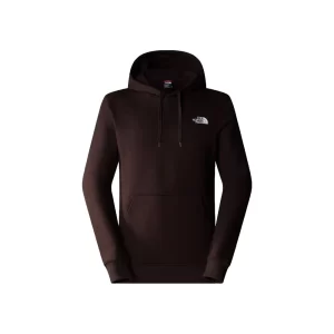 The North Face Felpa Cappuccio Uomo Simple Dome NF0A7X1JI0I1 Coal Brown