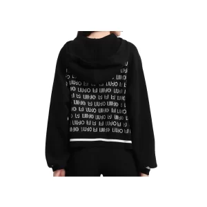 Liu Jo maglia donna TF3209 MA63L 09H82 Nero Bianco Light Grey