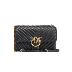 Pinko Classic Love Bag One Chevron 100941A0GKZ99Q Nero Oro