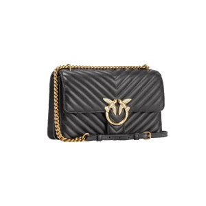 Pinko Classic Love Bag One Chevron 100941A0GKZ99Q Nero Oro