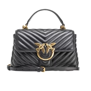 Pinko Love Lady Puff Mini 100044A0GK Z99Q Black Old Gold