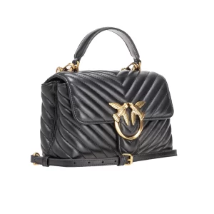 Pinko Love Lady Puff Mini 100044A0GK Z99Q Black Old Gold
