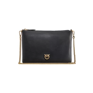 Pinko Flat classic vitello seta nero antique gold 100455 A0F1 Z99Q