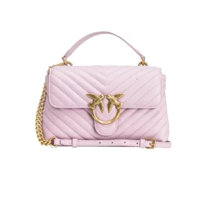 Pinko Love lady puff mini cl sheppa chevron purple gold 100044 A0GK WWGQ