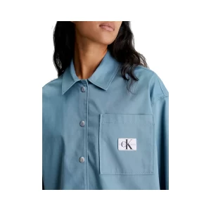 Calvin Klein camicia overshirt relaxed J20J223241CFQ Goblin Blue