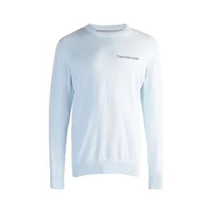 Calvin Klein maglioncino girocollo uomo institutional essential J30J324974CYR Keepsake Blue