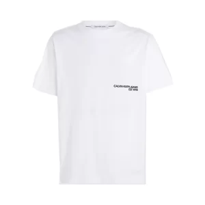 Calvin Klein t shirt uomo CK spray J30J324652YAF Bright White