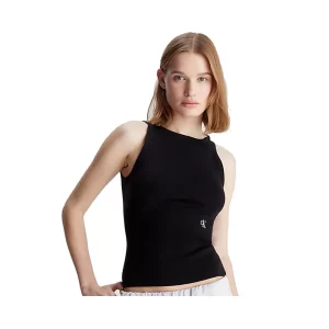 Calvin Klein top donna tie detail sweater J20J223150BEH Nero