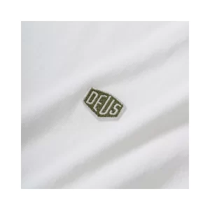 Deus T shirt uomo DMF201877 WHT White Shield Standard Tee