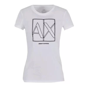 Armani Exchange t shirt donna 3DYT38 YJ8QZ 1000 Optic White