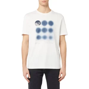 Armani Exchange t shirt uomo 3DZTBH ZJA5Z 1116 Off White