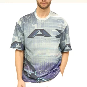 Armani Exchange t shirt uomo 3DZTJP ZJXTZ 6917 Chain All Over
