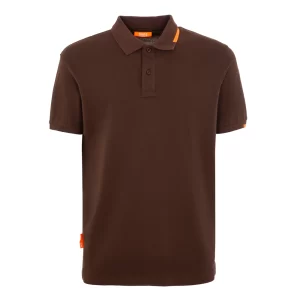 Polo SUN68 Federico Tag Dark Brown